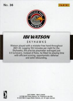 2021-22 Panini NBA G League Box Set #36 Ibi Watson Back
