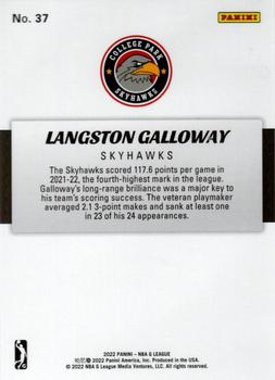 2021-22 Panini NBA G League Box Set #37 Langston Galloway Back