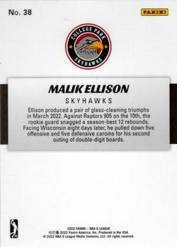2021-22 Panini NBA G League Box Set #38 Malik Ellison Back
