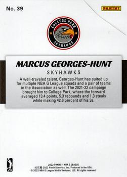 2021-22 Panini NBA G League Box Set #39 Marcus Georges-Hunt Back