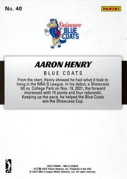 2021-22 Panini NBA G League Box Set #40 Aaron Henry Back