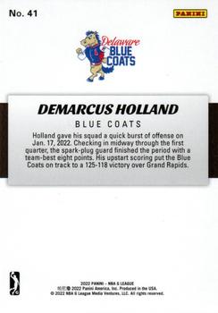 2021-22 Panini NBA G League Box Set #41 Demarcus Holland Back