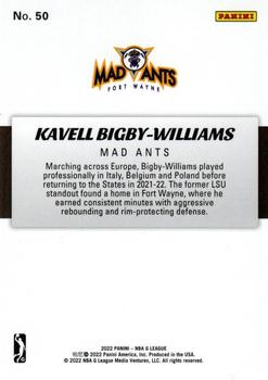 2021-22 Panini NBA G League Box Set #50 Kavell Bigby-Williams Back