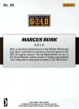 2021-22 Panini NBA G League Box Set #55 Marcus Burk Back