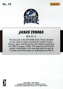 2021-22 Panini NBA G League Box Set #73 Janis Timma Back