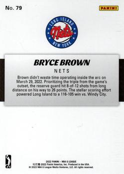 2021-22 Panini NBA G League Box Set #79 Bryce Brown Back