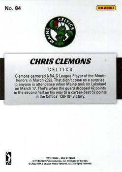 2021-22 Panini NBA G League Box Set #84 Chris Clemons Back