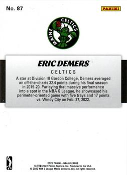 2021-22 Panini NBA G League Box Set #87 Eric Demers Back
