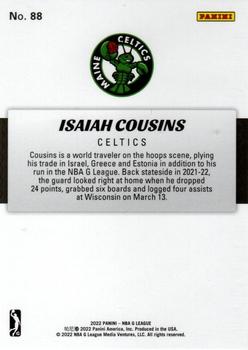2021-22 Panini NBA G League Box Set #88 Isaiah Cousins Back