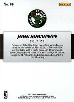 2021-22 Panini NBA G League Box Set #89 John Bohannon Back