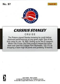 2021-22 Panini NBA G League Box Set #97 Cassius Stanley Back