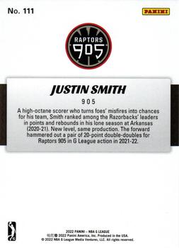 2021-22 Panini NBA G League Box Set #111 Justin Smith Back