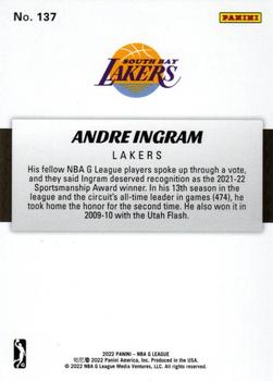 2021-22 Panini NBA G League Box Set #137 Andre Ingram Back
