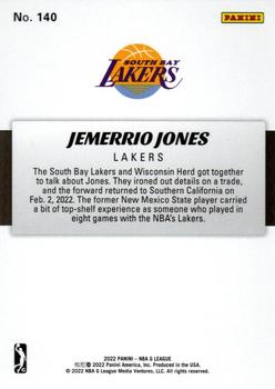 2021-22 Panini NBA G League Box Set #140 Jemerrio Jones Back