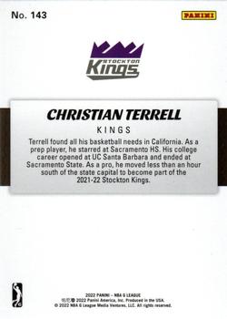 2021-22 Panini NBA G League Box Set #143 Christian Terrell Back