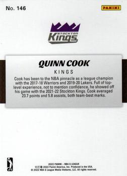 2021-22 Panini NBA G League Box Set #146 Quinn Cook Back