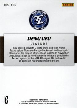 2021-22 Panini NBA G League Box Set #150 Deng Geu Back