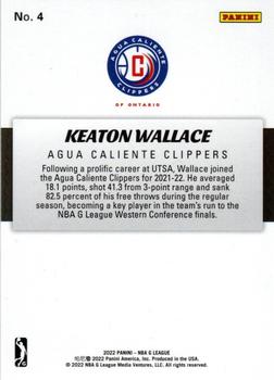 2021-22 Panini NBA G League Box Set - Red #4 Keaton Wallace Back