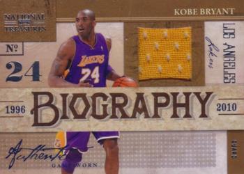 2009-10 Playoff National Treasures - Biography Materials #1 Kobe Bryant Front