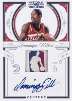 2009-10 Playoff National Treasures - Century Materials NBA Logoman Signatures #159 Dominique Wilkins Front