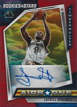 2021-22 Panini Chronicles - Airborne Signatures Red #AIR-LSP Latrell Sprewell Front