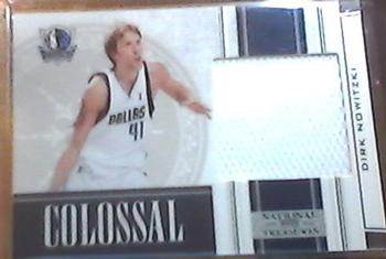 2009-10 Playoff National Treasures - Colossal Materials #5 Dirk Nowitzki Front