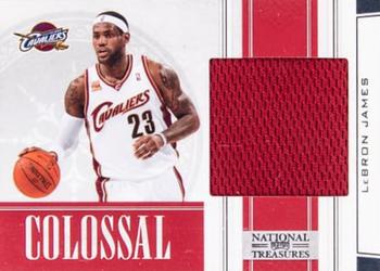 2009-10 Playoff National Treasures - Colossal Materials #33 LeBron James Front