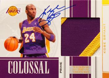 2009-10 Playoff National Treasures - Colossal Materials Prime Signatures #1 Kobe Bryant Front