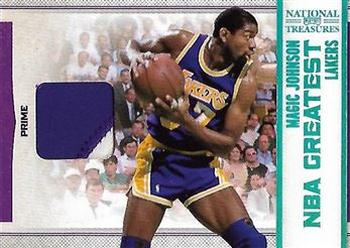 2009-10 Playoff National Treasures - NBA Greatest Materials Prime #13 Magic Johnson Front