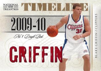 2009-10 Playoff National Treasures - Timeline Materials Custom Names #29 Blake Griffin Front