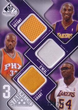 2009-10 SP Game Used - 3 Star Swatches #3S-BOF Kobe Bryant / Horace Grant / Shaquille O'Neal Front