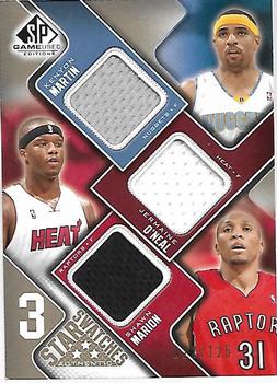 2009-10 SP Game Used - 3 Star Swatches 125 #3S-MMO Shawn Marion / Jermaine O'Neal / Kenyon Martin Front