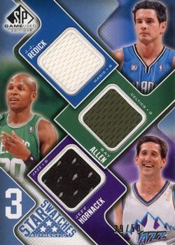 2009-10 SP Game Used - 3 Star Swatches 50 #3S-HAR Ray Allen / J.J. Redick / Jeff Hornacek Front