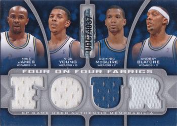 2009-10 SP Game Used - 4 on 4 Fabrics #NNO Jameer Nelson / J.J. Redick / Rashard Lewis / Dwight Howard / Mike James / Nick Young / Dominic McGuire / Andray Blatche Back