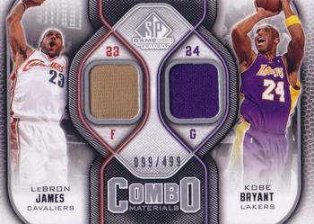2009-10 SP Game Used - Combo Materials #CM-BJ Kobe Bryant / LeBron James Front