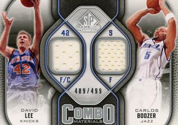 2009-10 SP Game Used - Combo Materials #CM-BL Carlos Boozer / David Lee Front