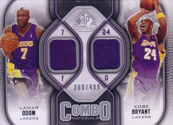 2009-10 SP Game Used - Combo Materials #CM-BO Kobe Bryant / Lamar Odom Front