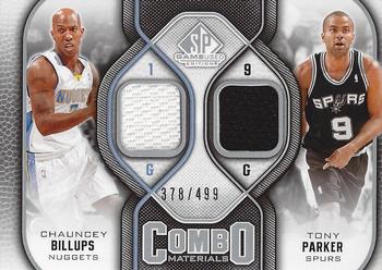 2009-10 SP Game Used - Combo Materials #CM-BP Chauncey Billups / Tony Parker Front