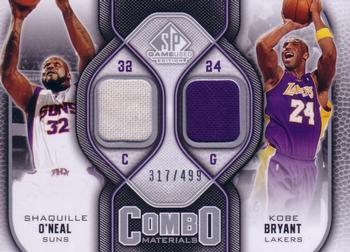 2009-10 SP Game Used - Combo Materials #CM-BS Kobe Bryant / Shaquille O'Neal Front