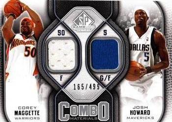 2009-10 SP Game Used - Combo Materials #CM-CJ Corey Maggette / Josh Howard Front