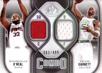 2009-10 SP Game Used - Combo Materials #CM-GO Kevin Garnett / Shaquille O'Neal Front