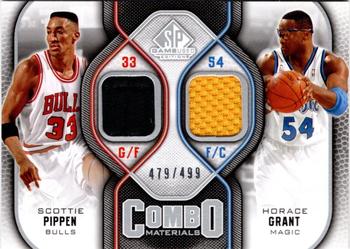 2009-10 SP Game Used - Combo Materials #CM-GP Horace Grant / Scottie Pippen Front