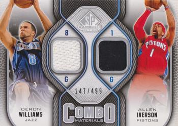 2009-10 SP Game Used - Combo Materials #CM-IW Allen Iverson / Deron Williams Front