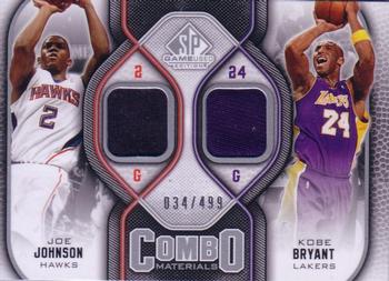 2009-10 SP Game Used - Combo Materials #CM-JK Joe Johnson / Kobe Bryant Front