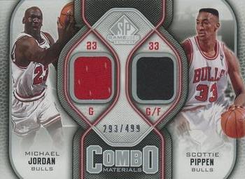 2009-10 SP Game Used - Combo Materials #CM-JP Michael Jordan / Scottie Pippen Front