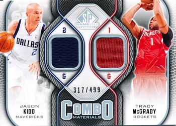2009-10 SP Game Used - Combo Materials #CM-KM Jason Kidd / Tracy McGrady Front