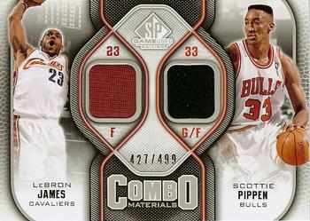 2009-10 SP Game Used - Combo Materials #CM-LS LeBron James / Scottie Pippen Front