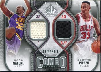 2009-10 SP Game Used - Combo Materials #CM-MP Karl Malone / Scottie Pippen Front