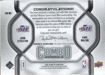 2009-10 SP Game Used - Combo Materials #CM-MS Karl Malone / John Stockton Back