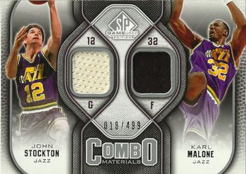 2009-10 SP Game Used - Combo Materials #CM-MS Karl Malone / John Stockton Front